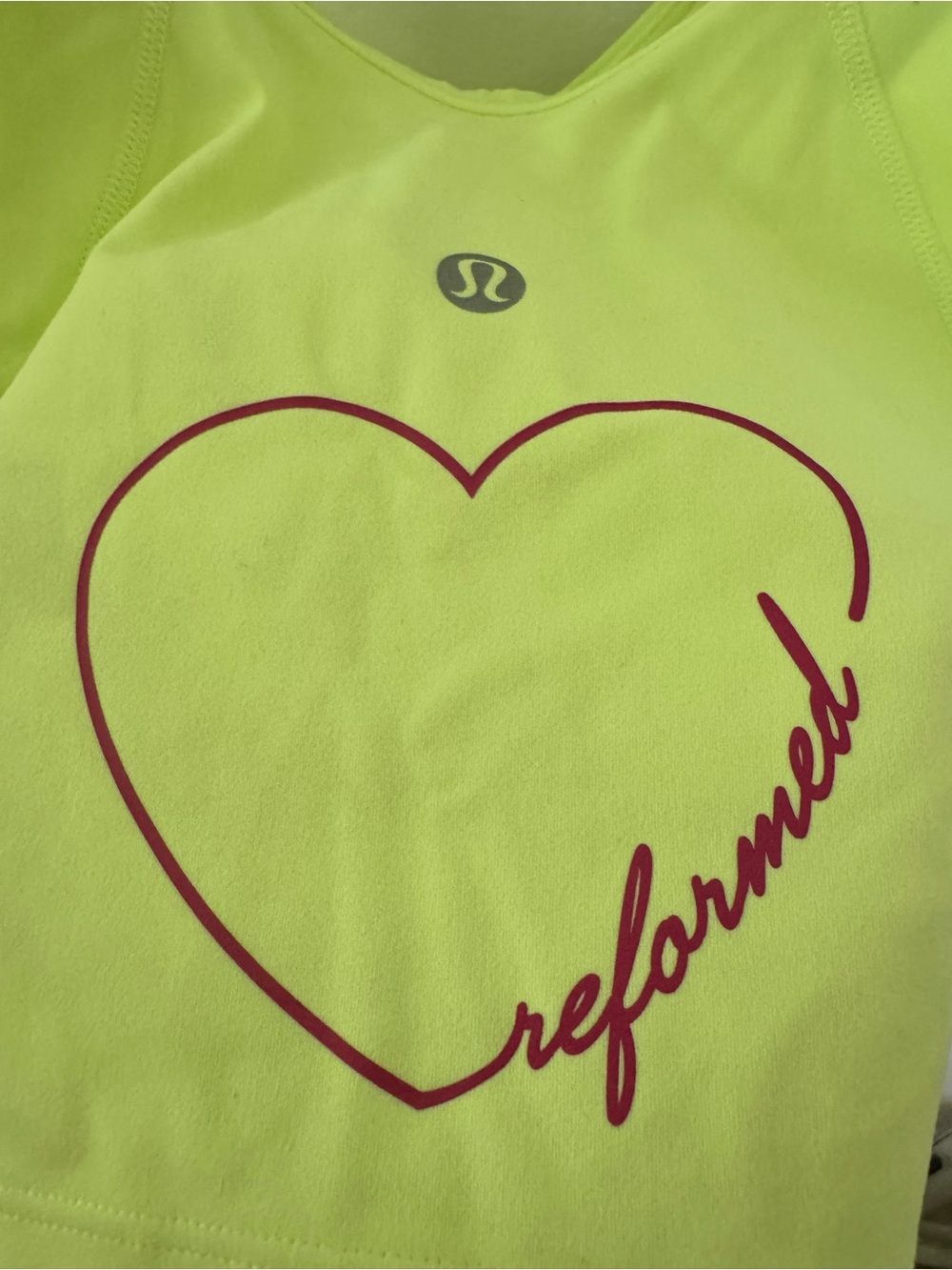 Lululemon athletica Neon Lime Athletic Top
